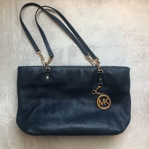 Navy leather Michael Kors purse